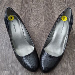 Brand New Never Worn Black Wedge Shoes - Size 9